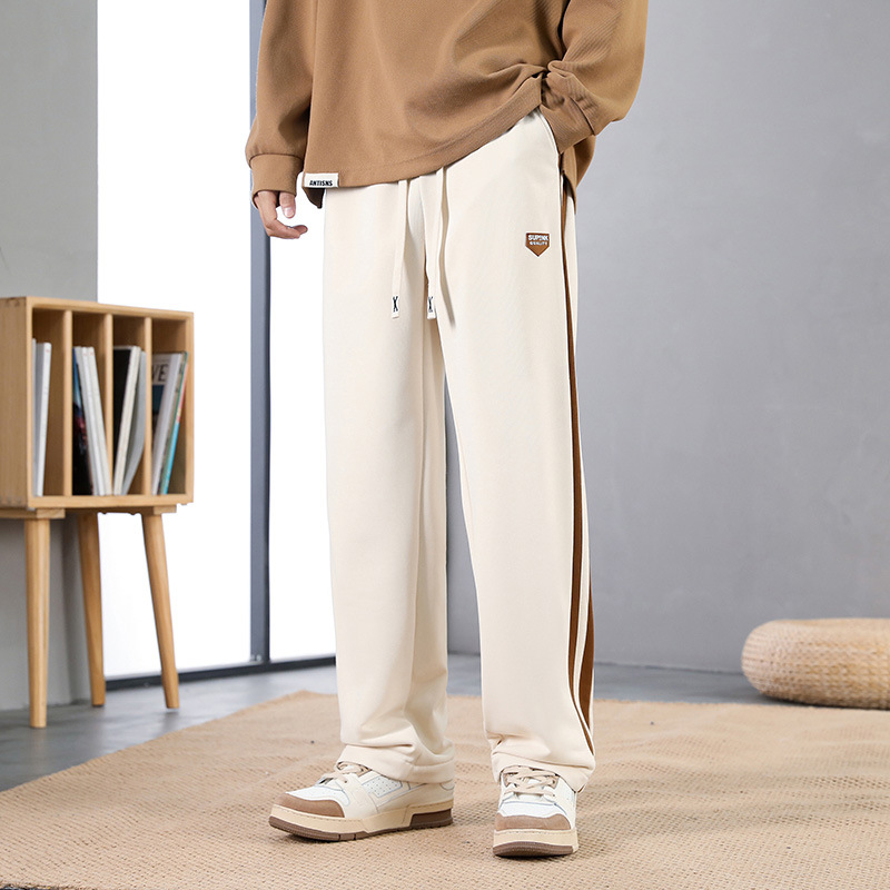 Men's Striped Fashion Straight-leg Pants Loose