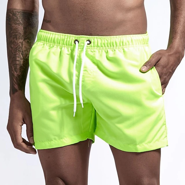 Title 6, Shorts de praia masculinos casuais em cor doce