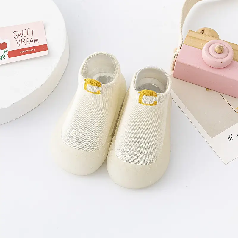 Children's Indoor Soft Bottom Breathable Woven Sock Shoes