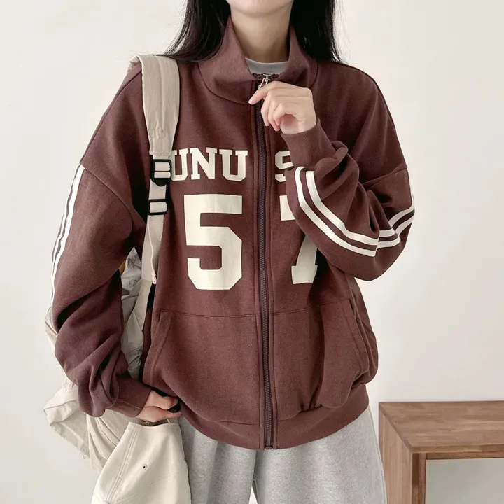Design Sense Niche Couple Coat High Street Two Bars Raglan - 71035 Brown Thin