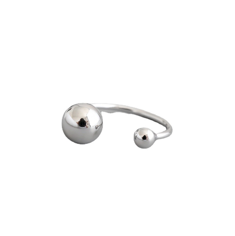 Simple Line Ball Ring For Women
