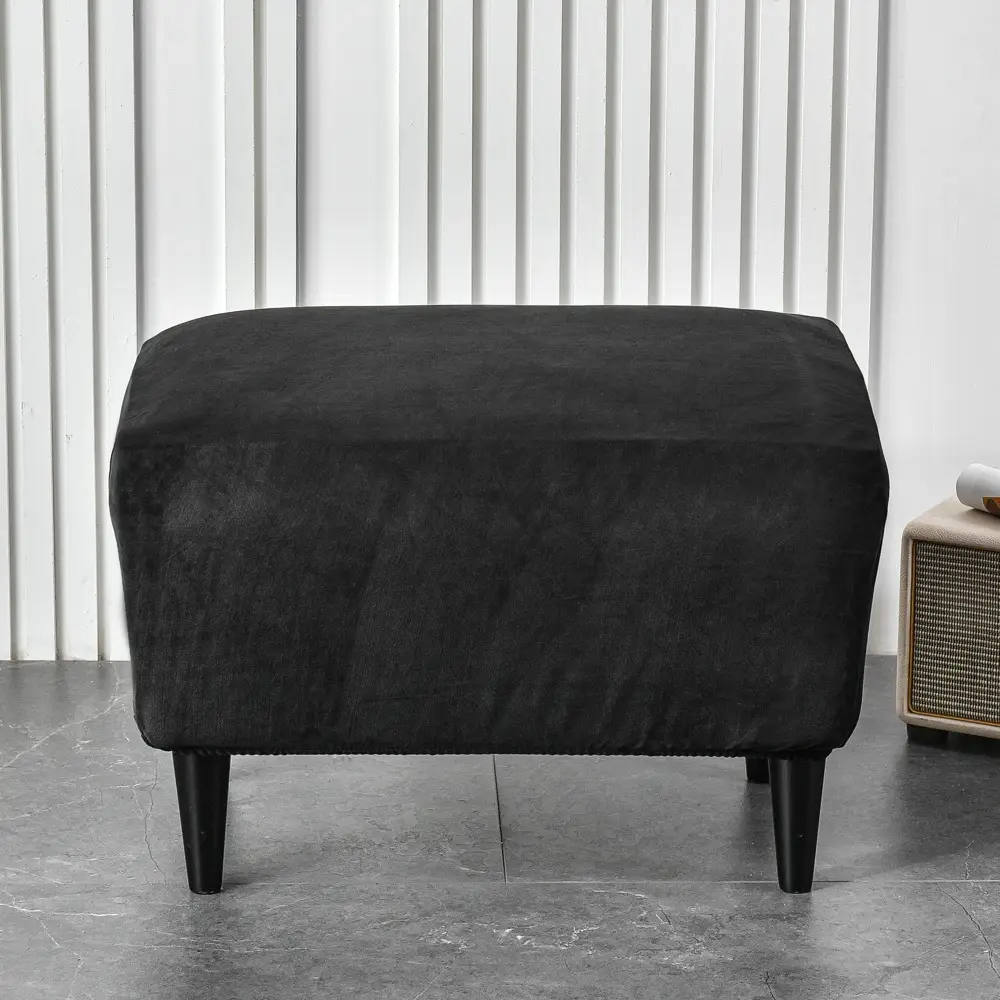 40X60cm Plush Silver Fox Velvet Chair Cover