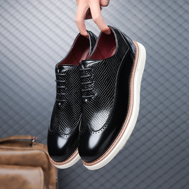 Men's British-style Minimalist Slip-on Leather Shoes