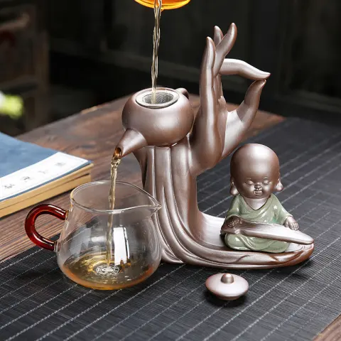 Ebony Ceremony Utensils Purple Sand Tea Set