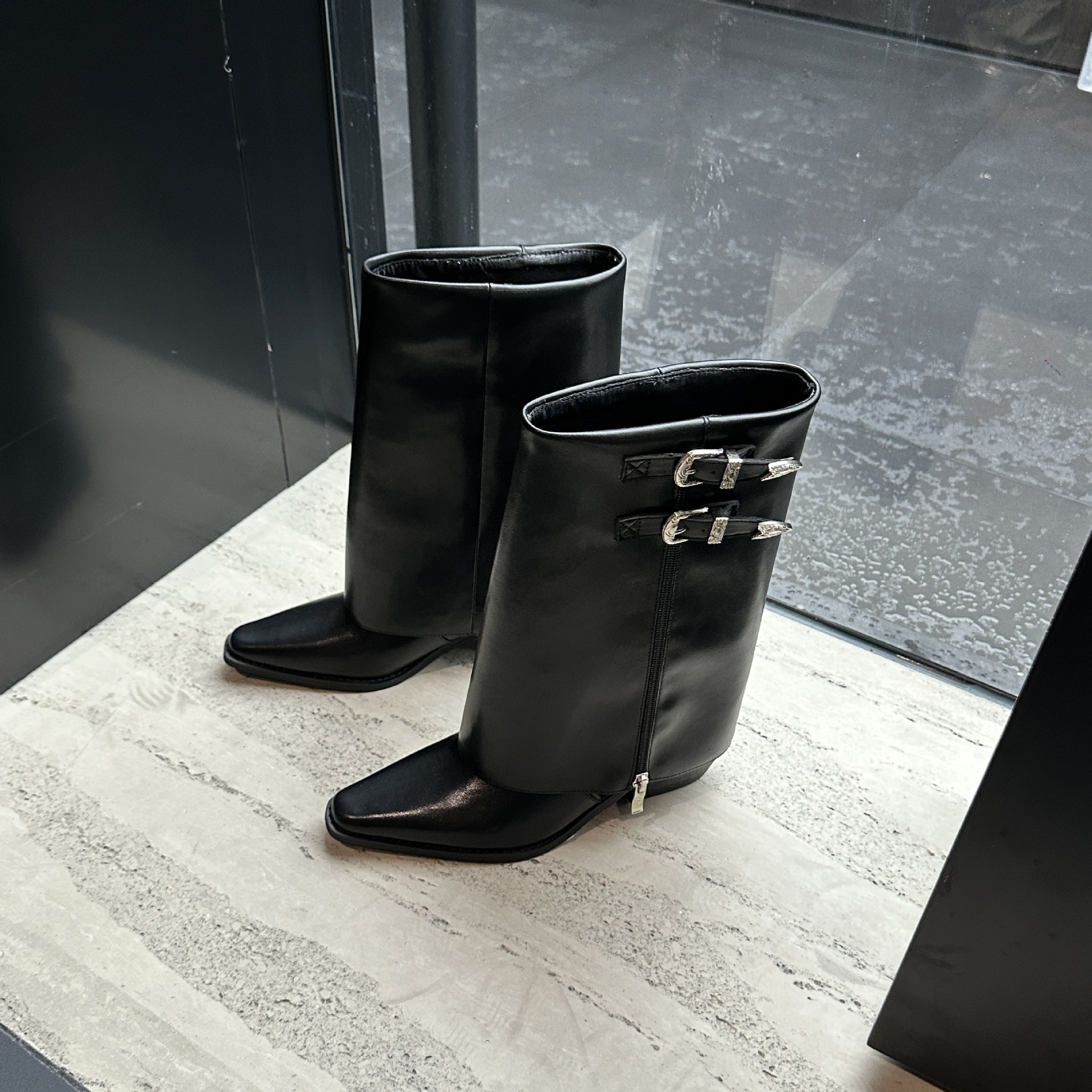 Studded Mid-Calf Boots, picture 3 of 4