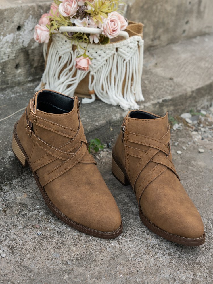 Women’s Retro High-Heel Ankle Boots 