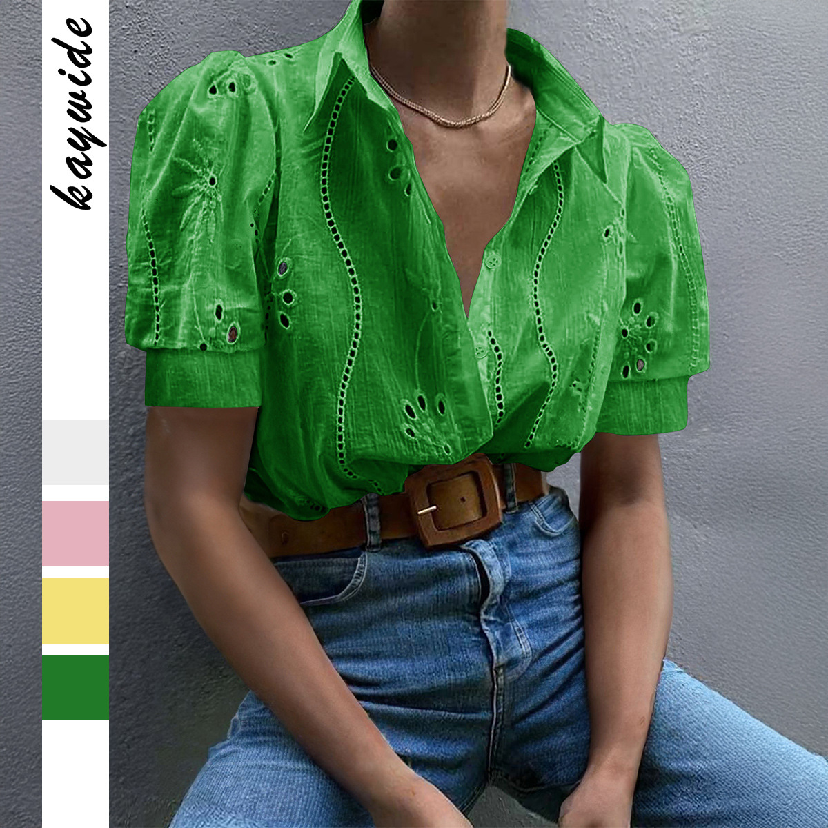 European And American Y2g Hot Girl Style Hollow T-shirt