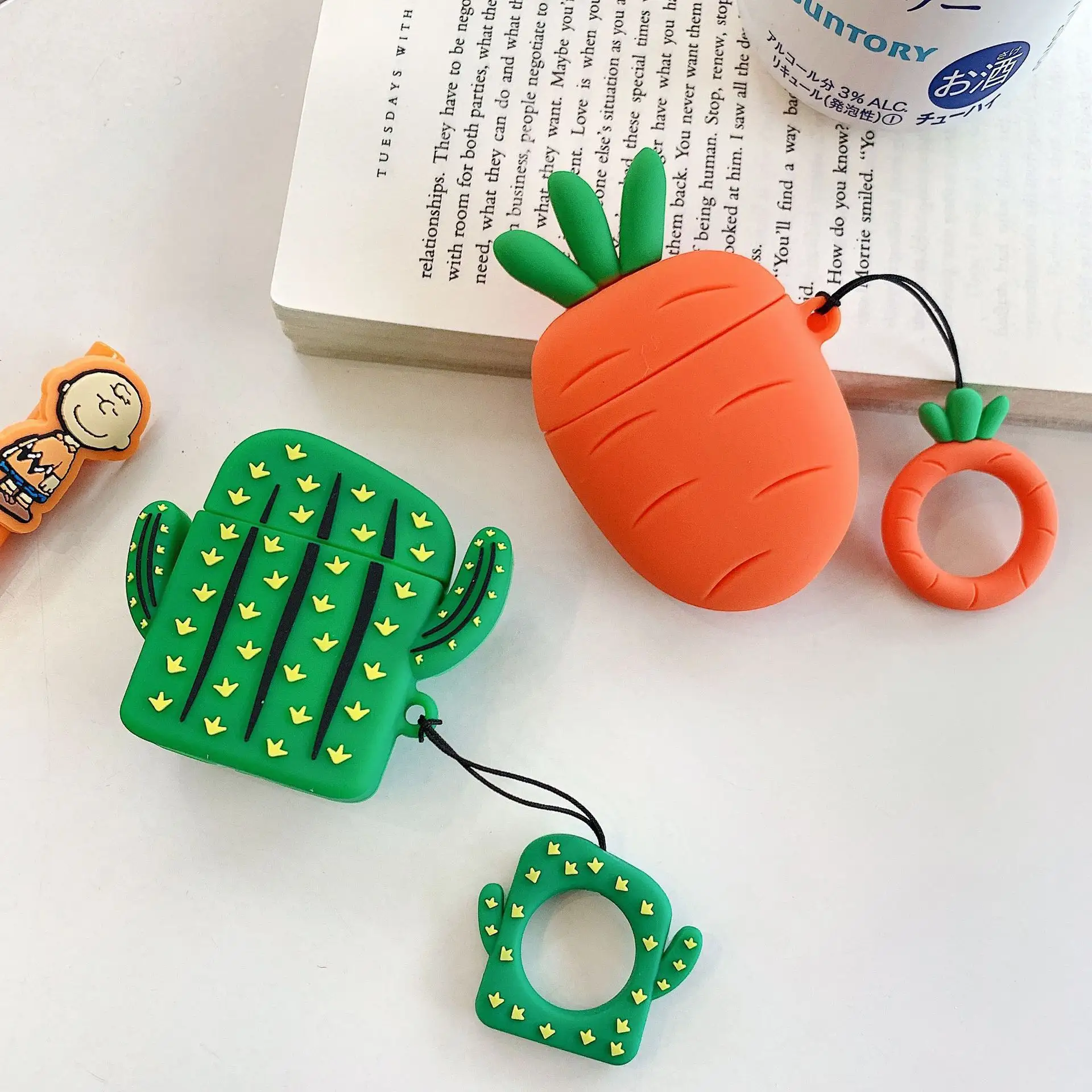 Summer Ins Cactus Carrot Airpods Earphone Sleeves