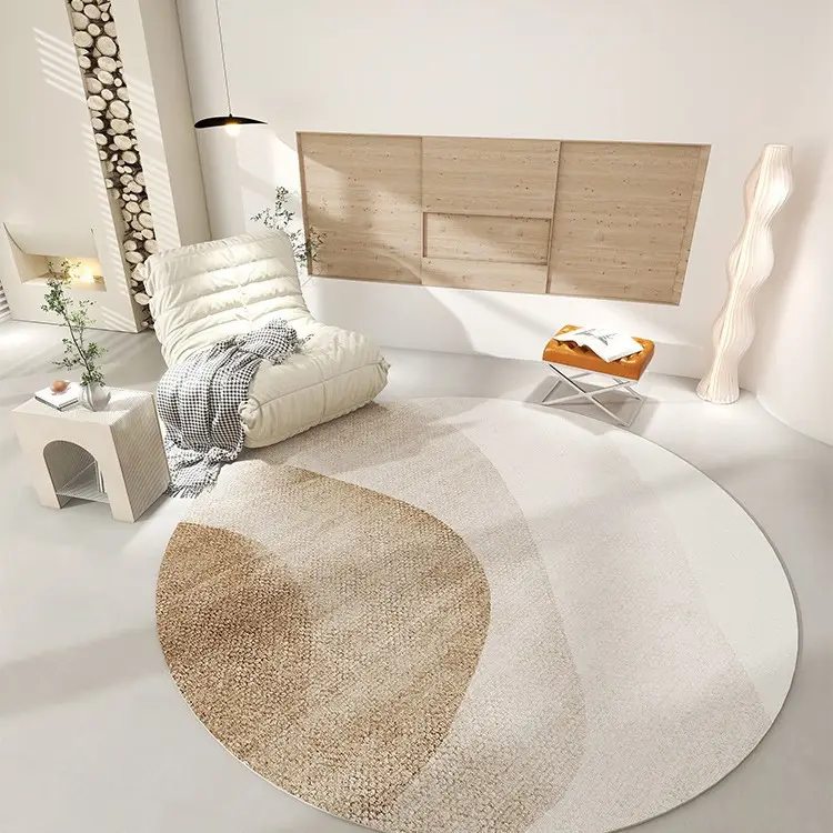Round Cashmere Look Rug