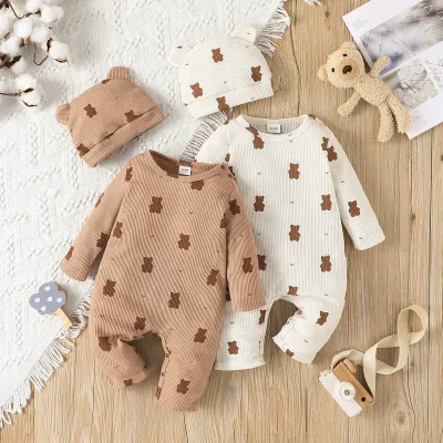 Boys' Casual Cute Long-sleeved Jumpsuit