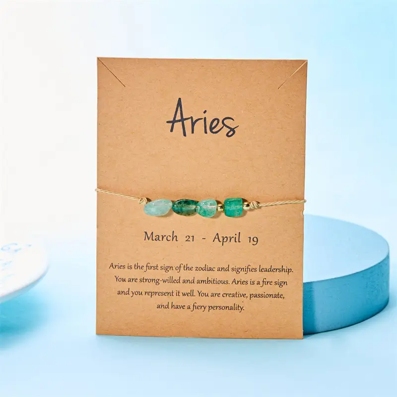 Hand Weaving All-match Twelve Constellation Paper Card Bracelet