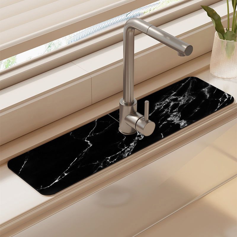 Black Faucet Pad