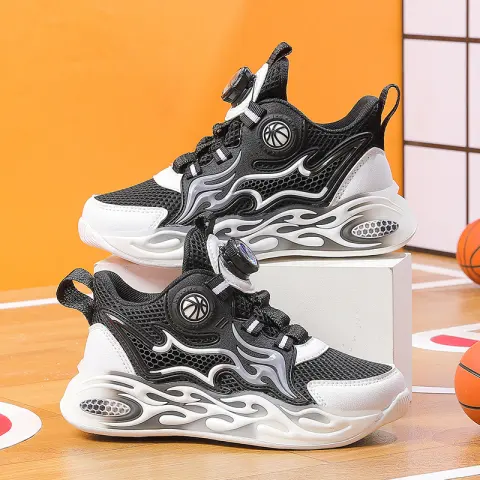 Childrens Sports Shoes with a Rotating Buckle for Spring