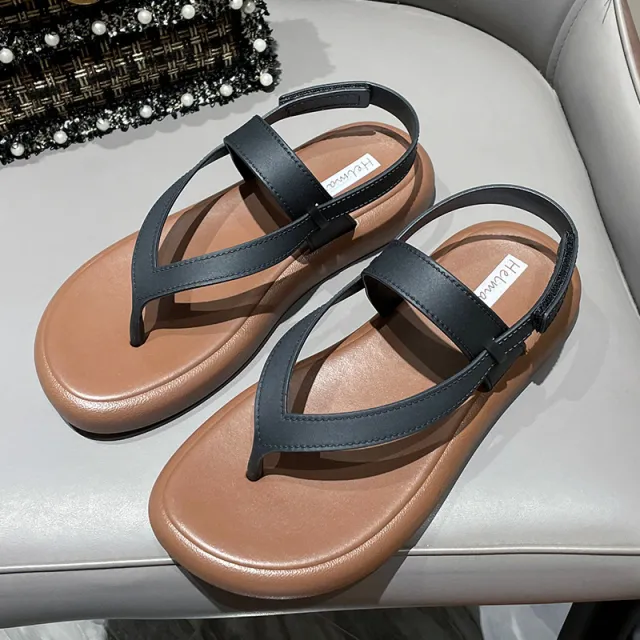 Women's Sandals Summer Wear Flat Heel Black - Shop at LoveMi