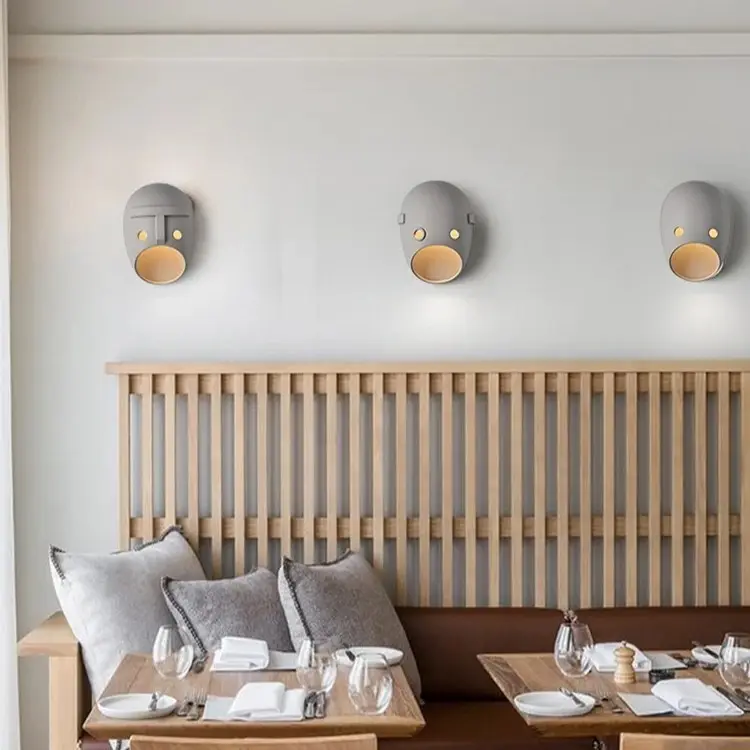 Personality Mask Wall Lamp Creative LED Light