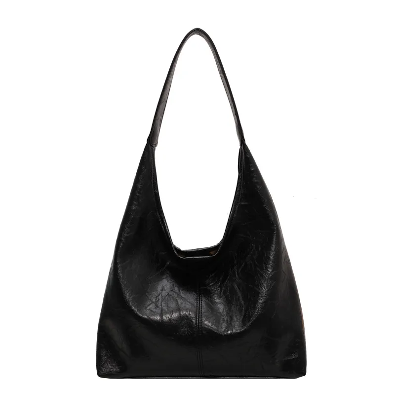 Composite Bag Fashion Shoulder Bag With Clutch Bag Casual Commuting Large Capacity Hobo Tote Bags Women - Black