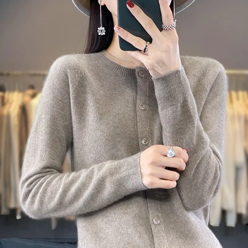 Womens New Seamless Sweater Cardigan