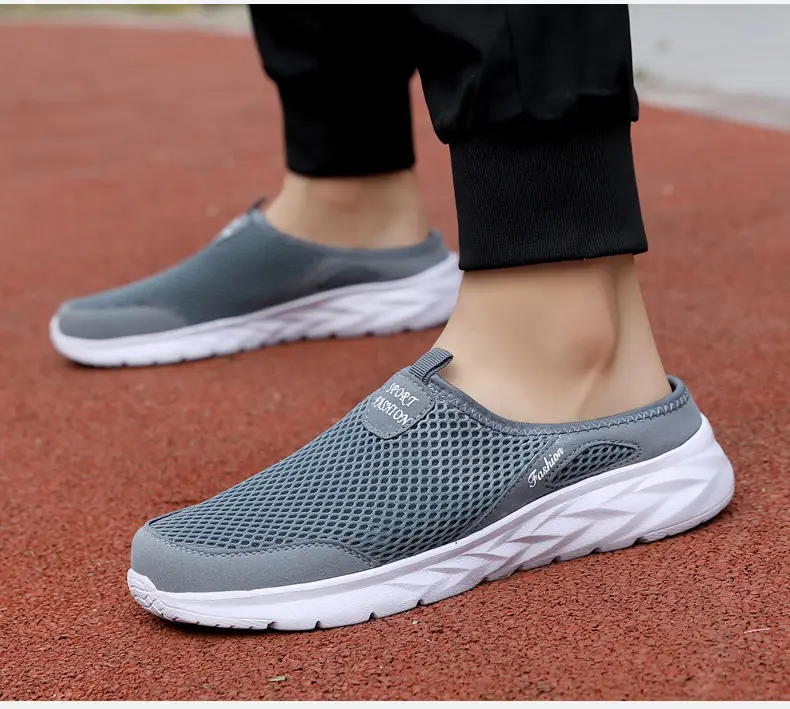Leisure Sports Half Slippers Mesh Shoes