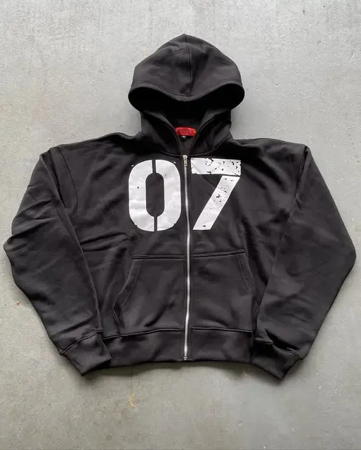 Loose Sweater Suit Men's And Women's Maychao Hip Hop Sports Zipper Hooded Sweater Pants Suit Blaack 3Xl - Shop at LoveMi