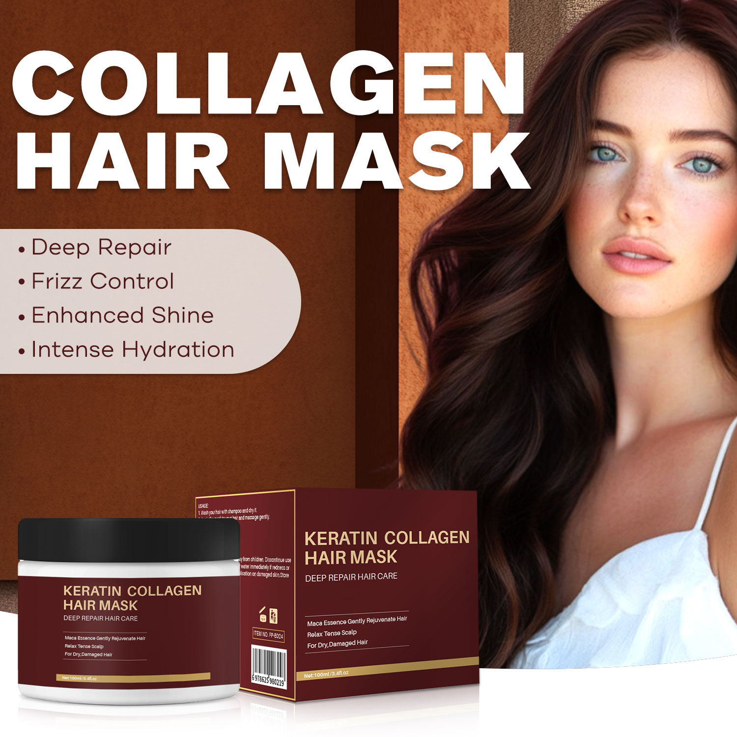 Moisturizing And Repairing Strong And Tough Anti-hair Dense Collagen Hair Mask