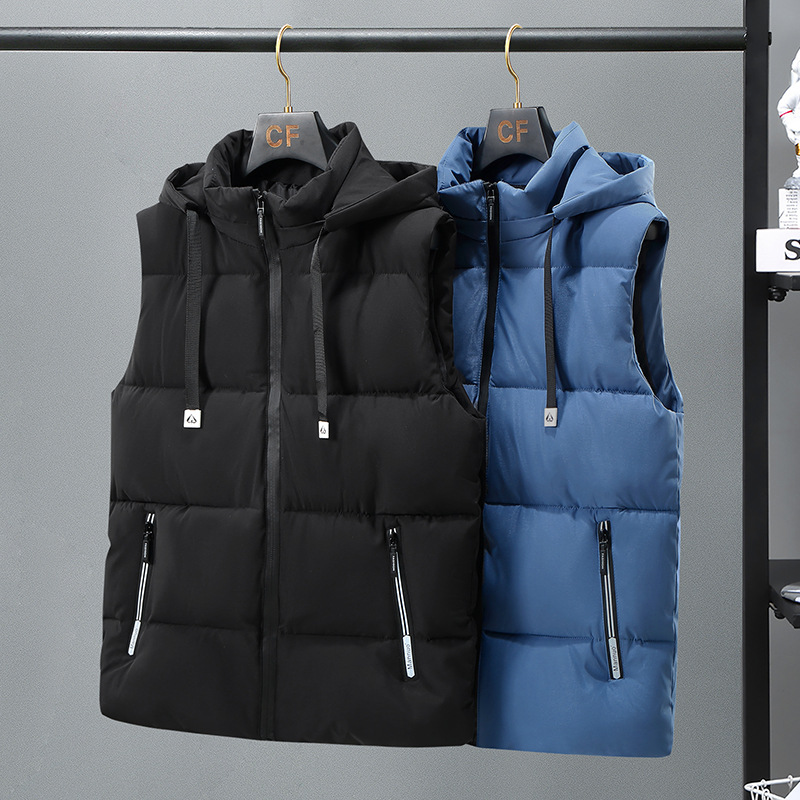 Warm Thickened Solid Color Vest For Men