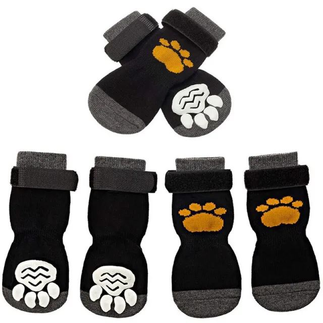 Dog Socks Booties Slide Proof And Anti drop Mute Medium Large Dog Golden Retriever Dotted Yellow - Shop at LoveMi