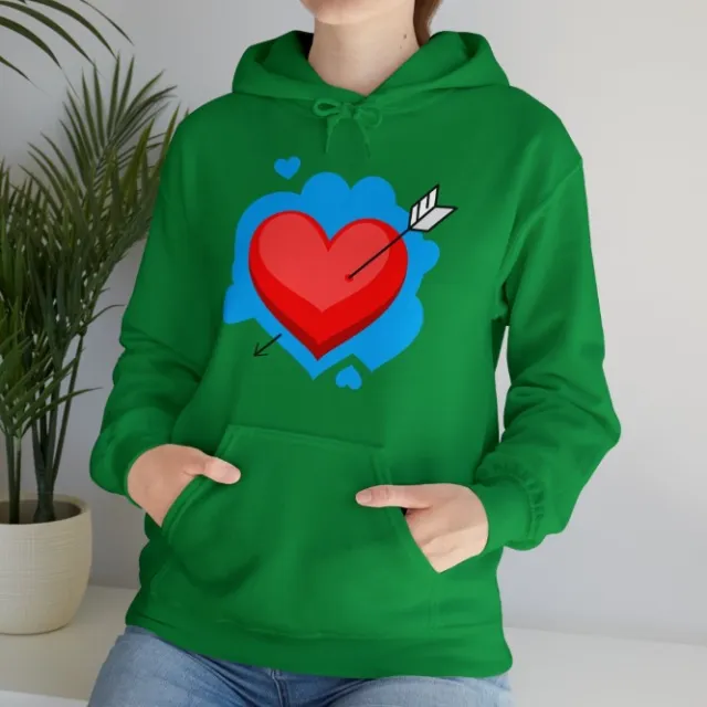 Autumn And Winter Fleece Printed Cartoon Hooded Sweatshirt Green - Shop at LoveMi