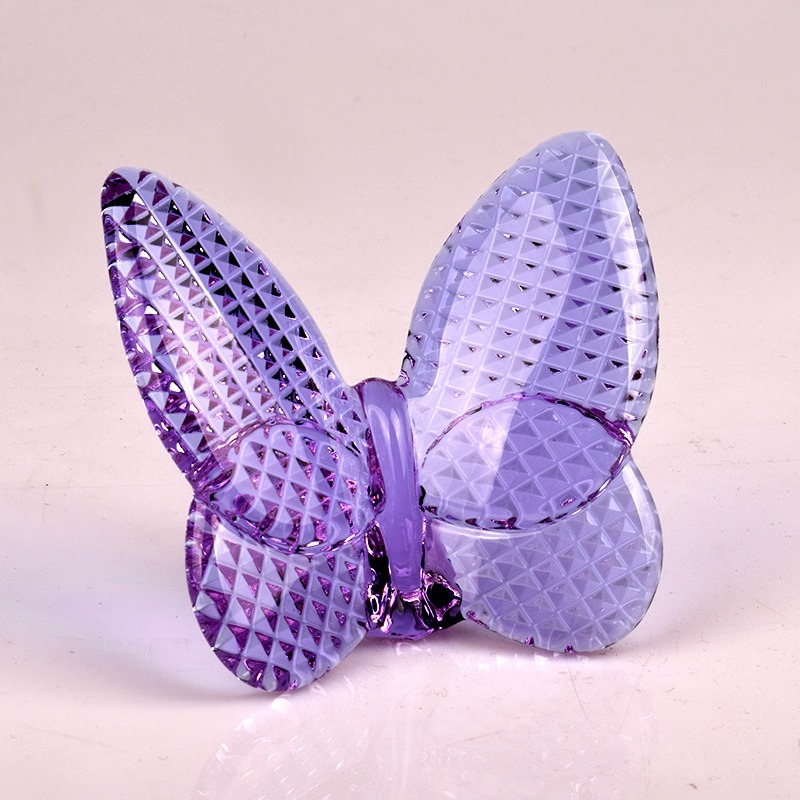 Crystal Diamond-decorated Butterfly Ornament For The Home