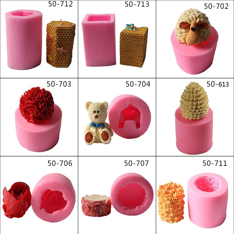 Title 4, Baking Silicone Multiple Rose Bee Aromatherapy ...