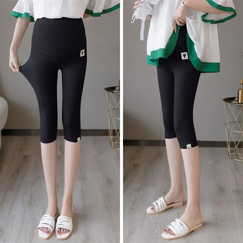 Women's Plus Size Maternity Leggings - Black