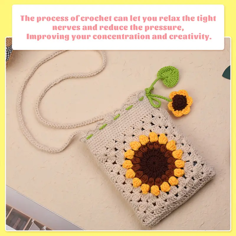 Crochet Hand Knitting Portable Knitting Bag