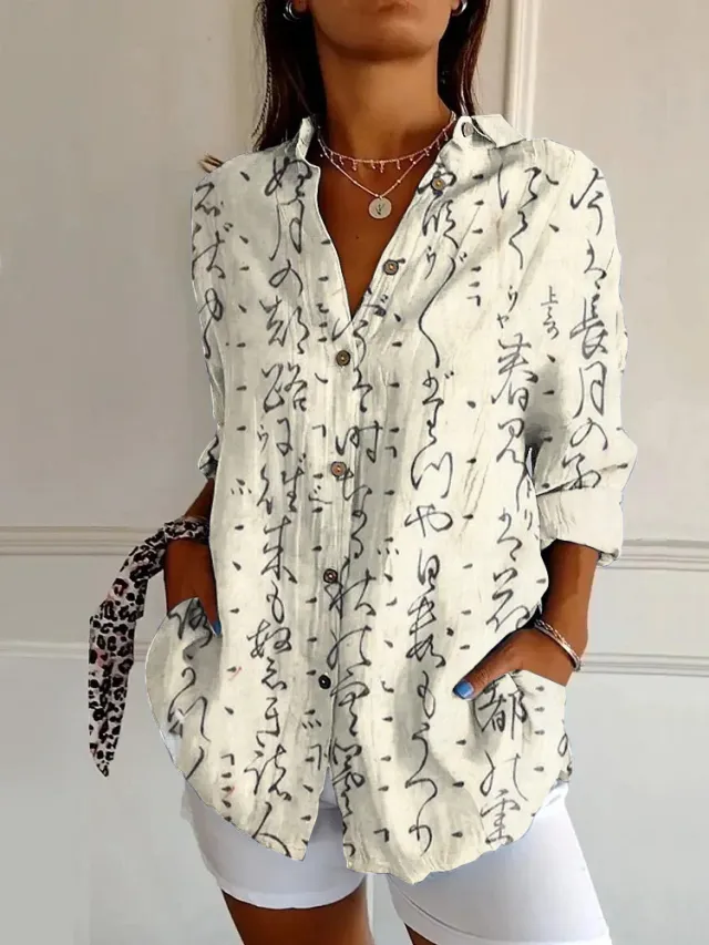New Women's Summer Long sleeve Printed 3D Floral Top Yk1722Wt - Shop at LoveMi