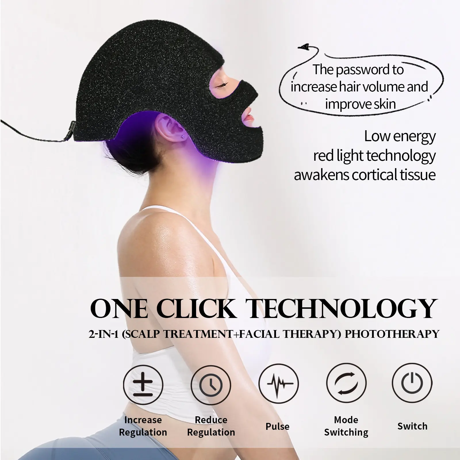 Acne-removal Head Therapy Sleep-improving Beauty Device Photon