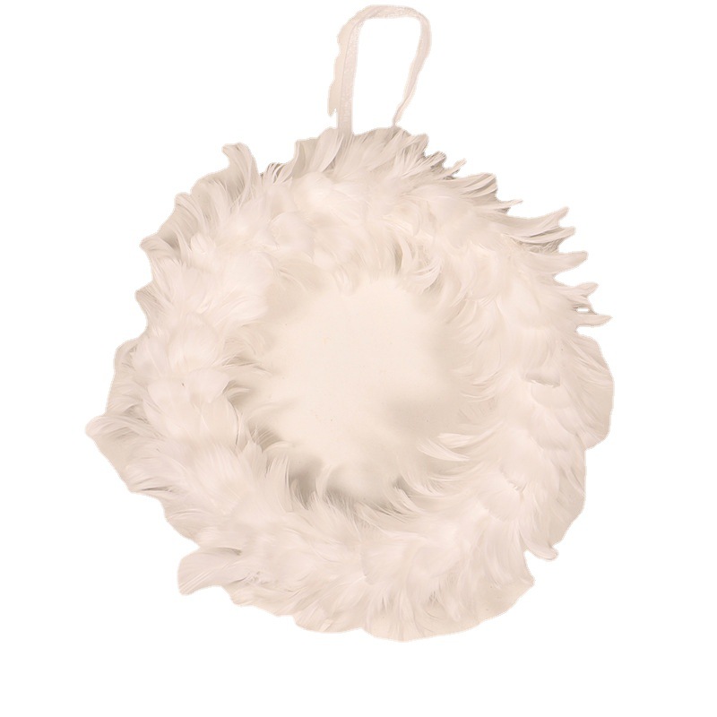 White Feather Home Decoration Wreath