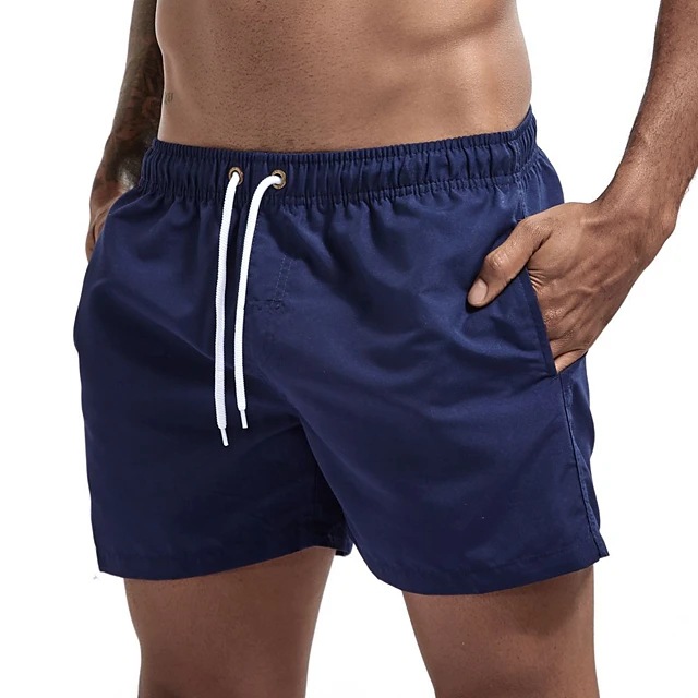 Title 7, Shorts de praia masculinos casuais em cor doce