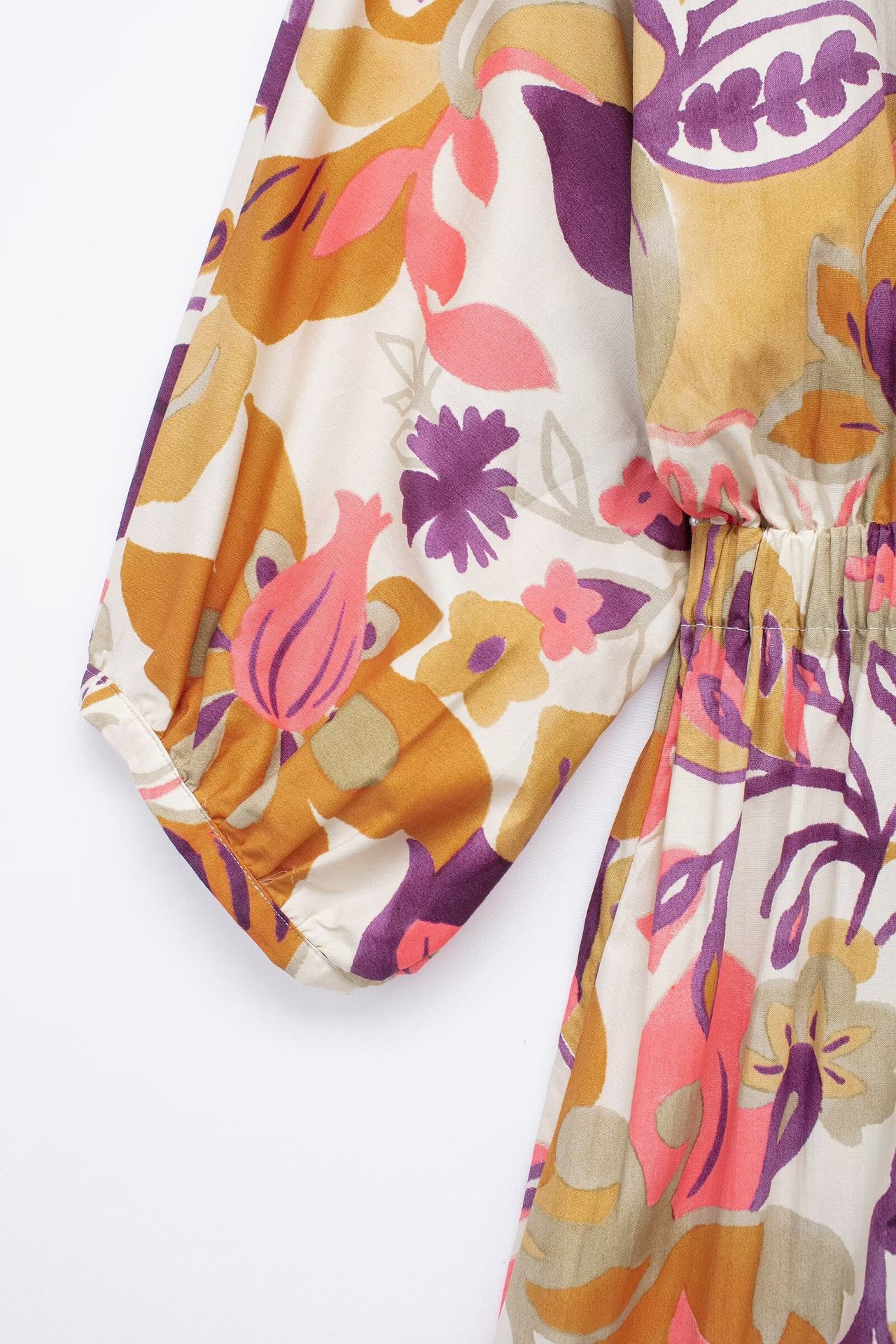 Women's Printed Poplin Long Dress