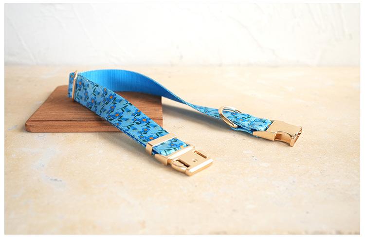 Hardware Buckle Pet Dog Collar Leash Set detail photo 2