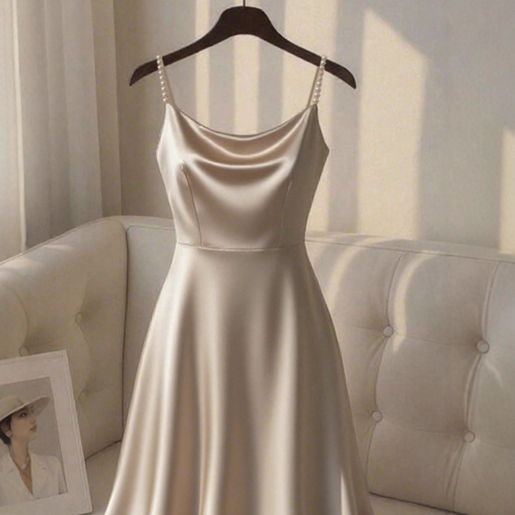 Women's Casual Loose Solid-Color Elegant Dress