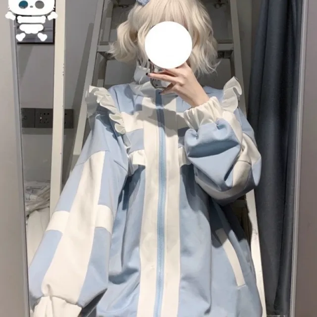 Spring And Autumn Japanese Style Cross Star Mine Water Color Sportswear Jacket Cross Star Coat - Shop at LoveMi