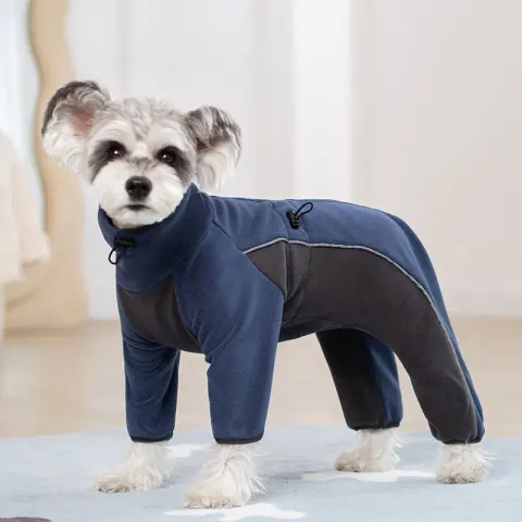 Pet Dog Clothing Warm Four-legged Cotton Coat