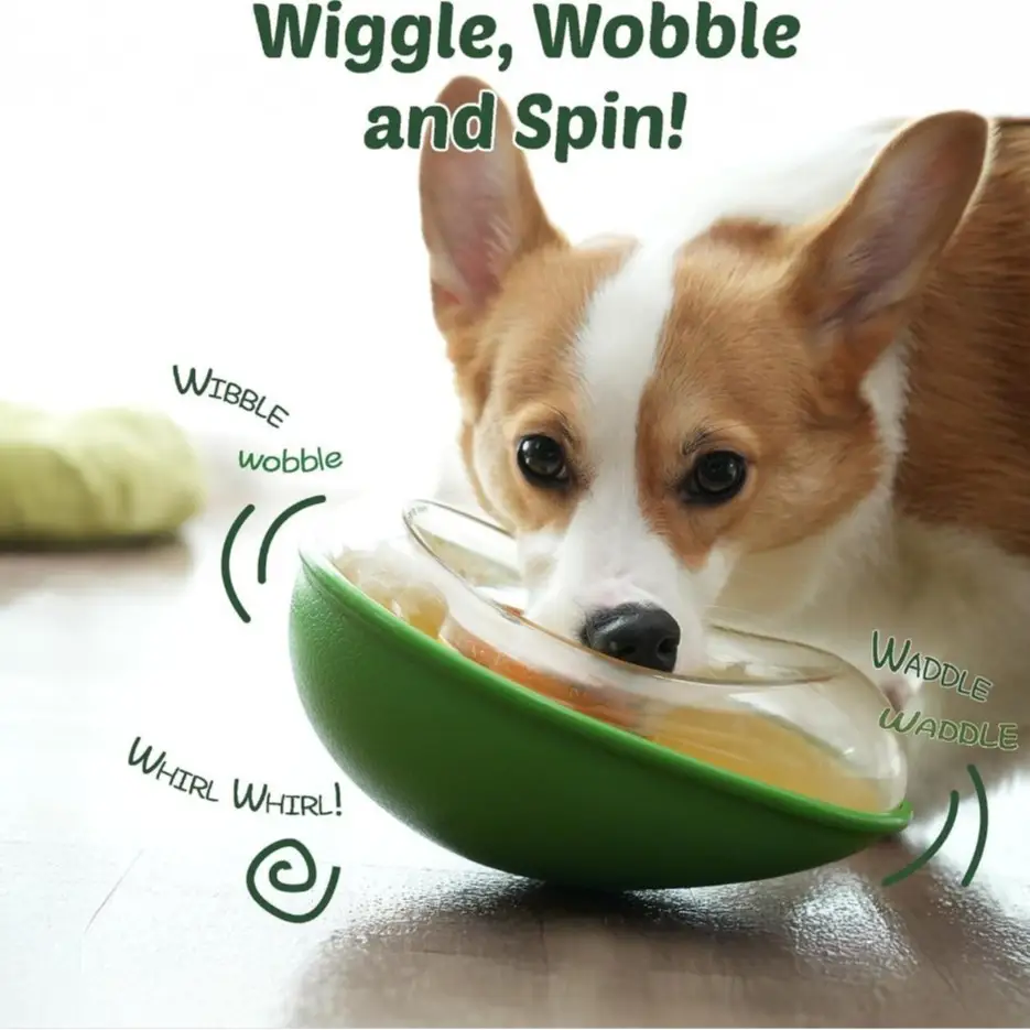 Anti-tumble Avocado Pet Feeding Bowl