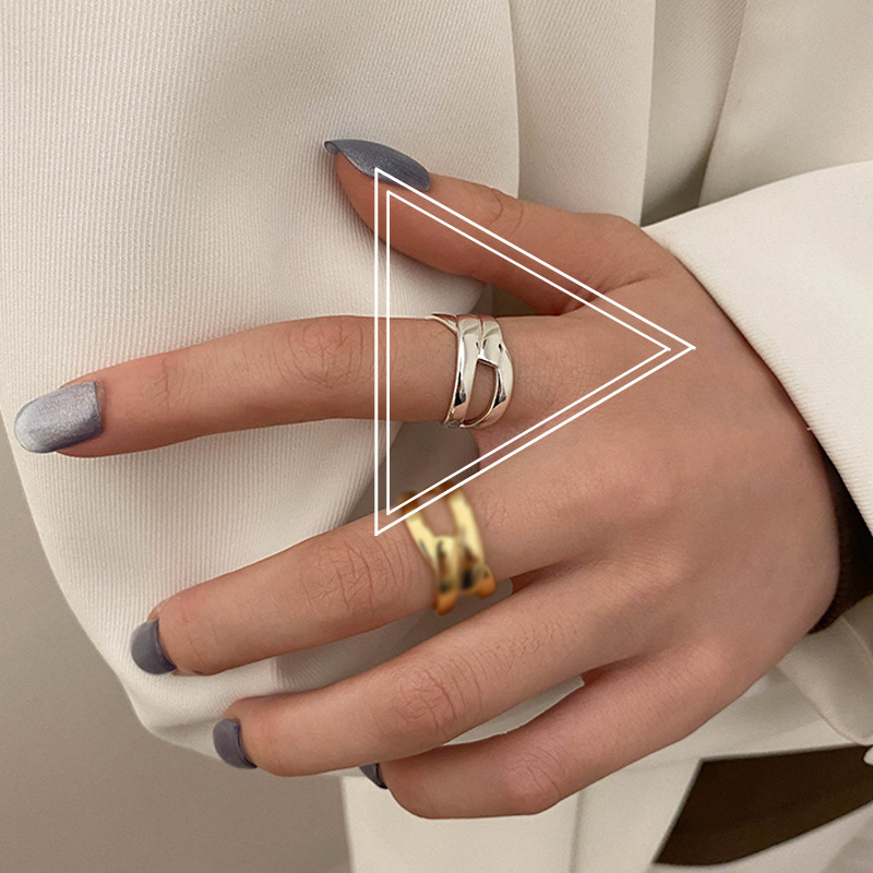 Stylish, Versatile Geometric Open Ring