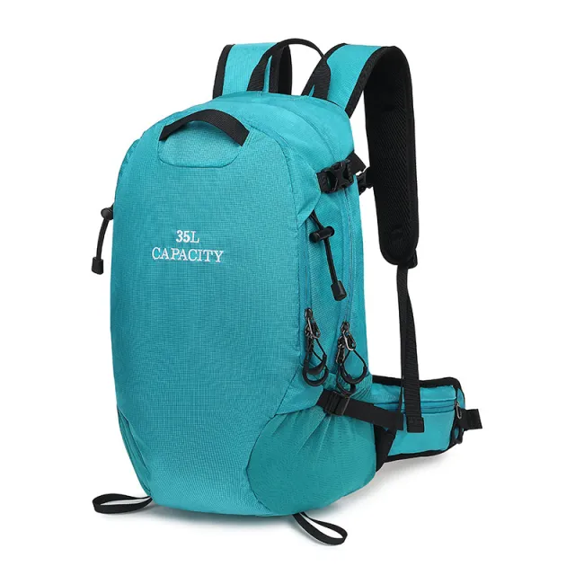 Outdoor Multifunctional Waterproof Hiking Backpack Large Capacity Lightweight Folding Travel Blue - Shop at LoveMi