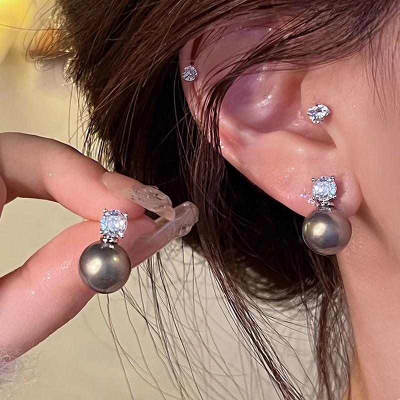 Retro Stud Designer Touch Statement Drop Earrings