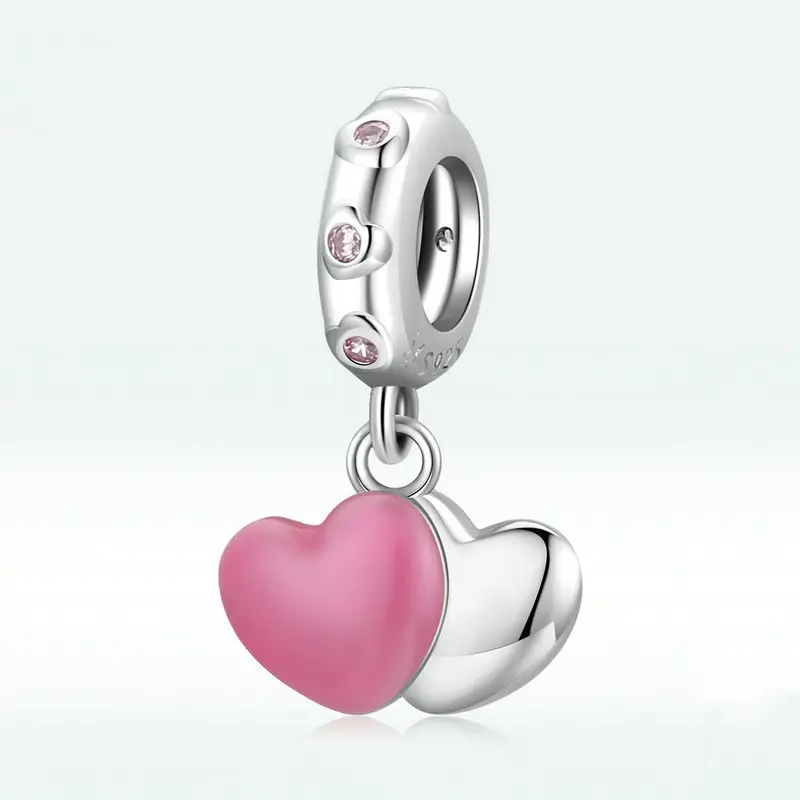 Sterling Silver S925 Love Pendant Bracelet Accessories