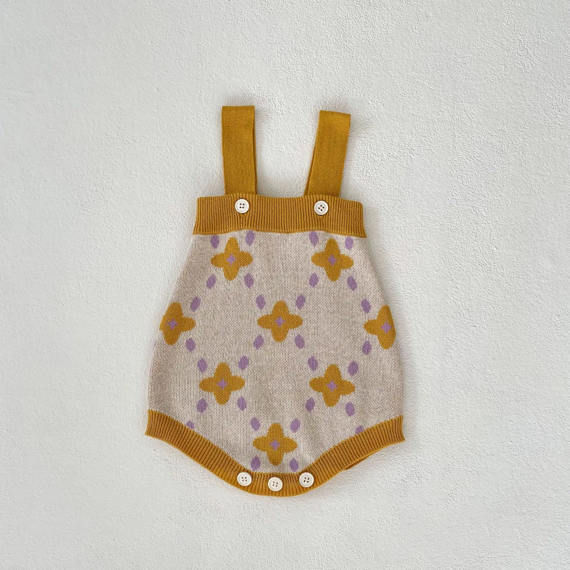 Kids' Sweater Baby Girl Flower Jacquard Knitted