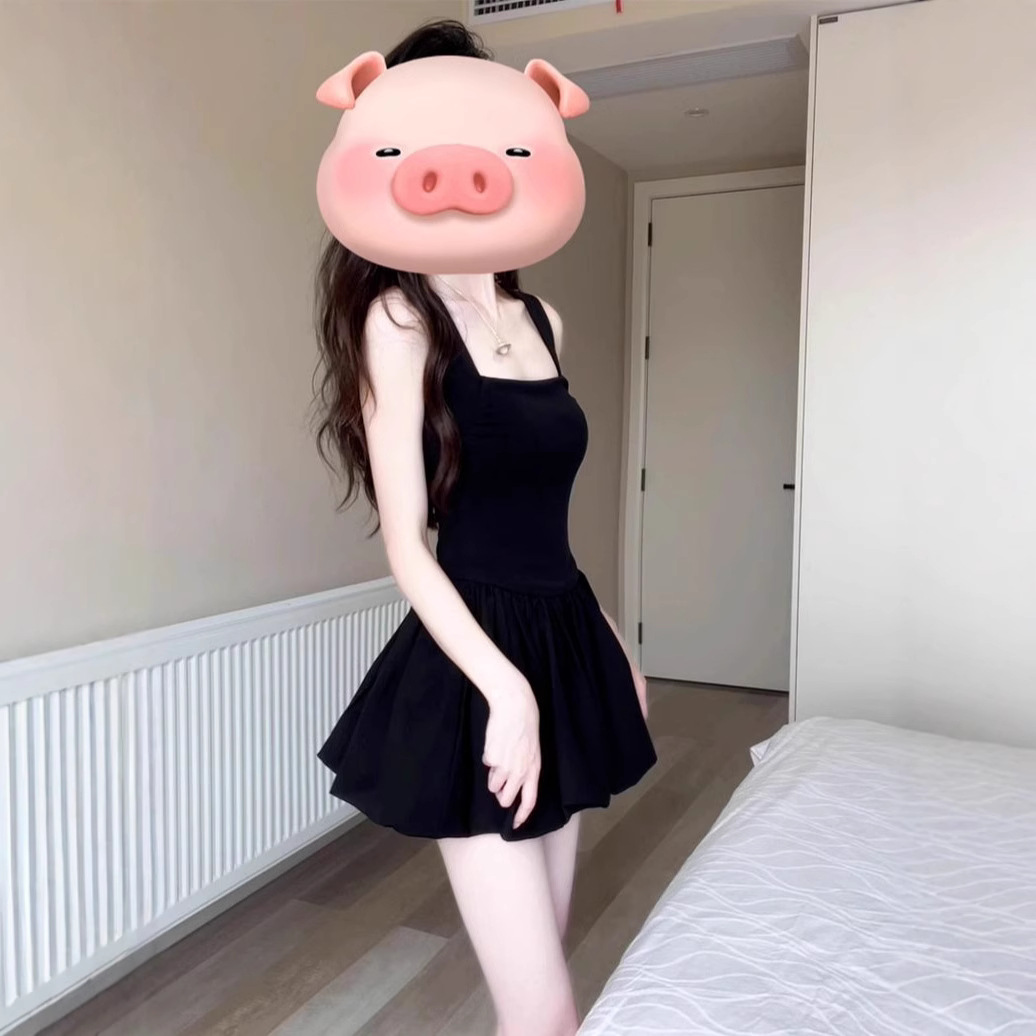 Womens Waist-cinching Figure-flattering Sleeveless Slip Dress