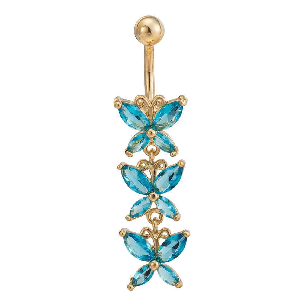 Real Gold Blue Zirconium