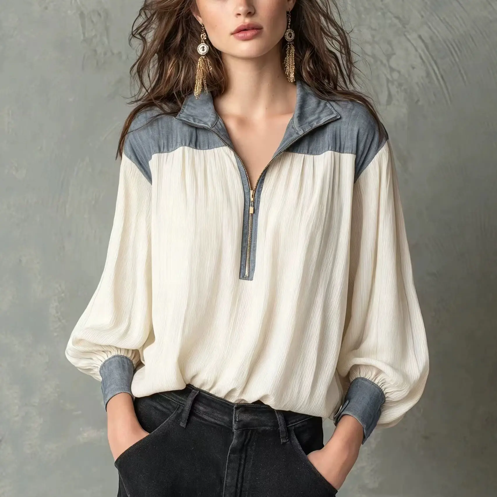 Womens Casual Long-sleeve Shirt