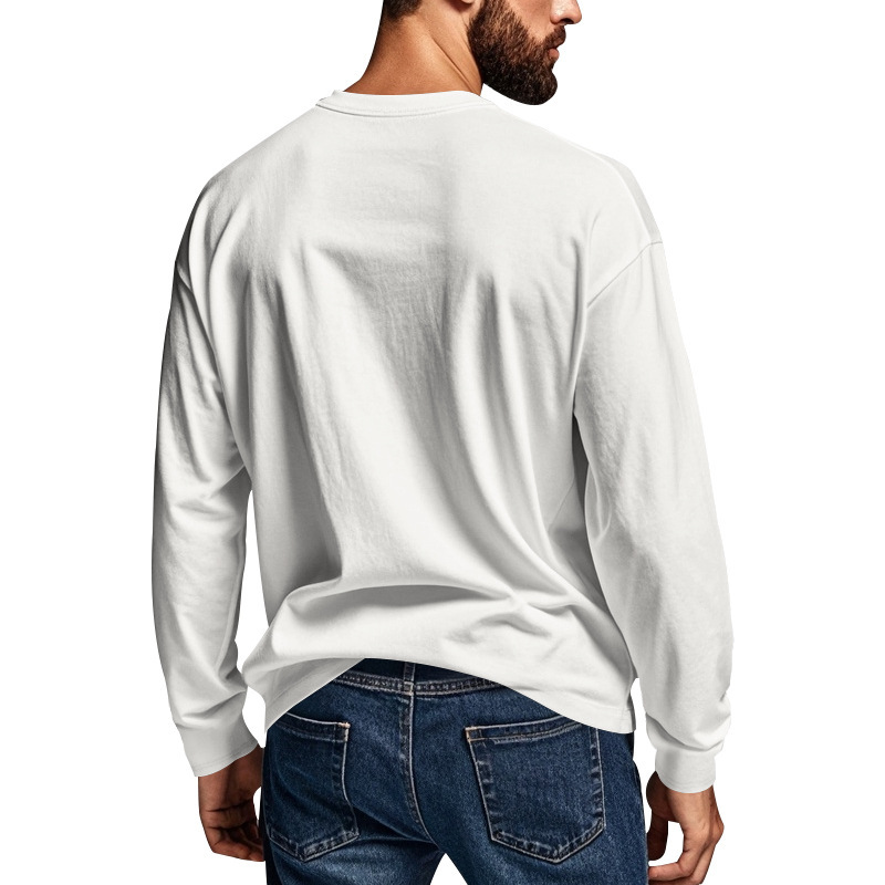 Title 38, T-shirt homme col rond manches longues coupe sl...